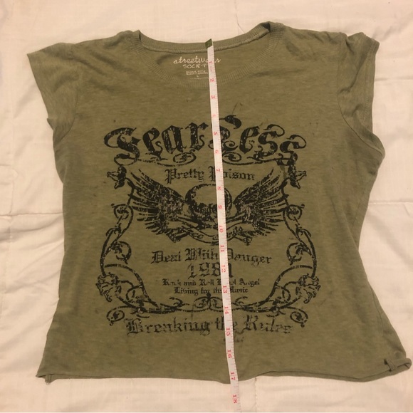 3/20$ SWS - Green Punk Rock Shirt - Picture 4 of 5